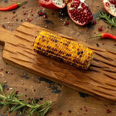 Кукуруза на мангале в Вкусно есть всё на углях по цене 480 ₽