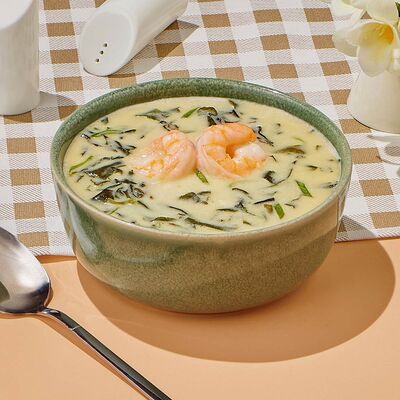 Сливочный суп с тигровыми креветками в Dostaевский по цене 401 ₽