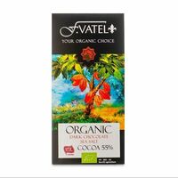 Шоколад горький F. Vatel Органик с морской солью 55% какао в Азбука Вкуса Экспресс Меню