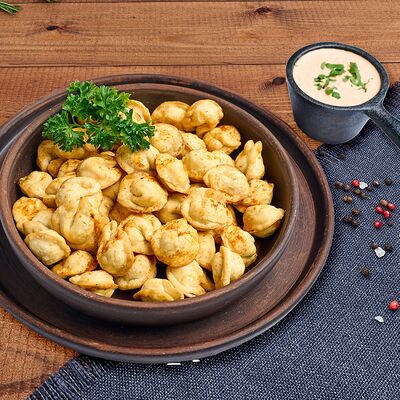 Чучвара жареная в Деда хинкали по цене 870 ₽