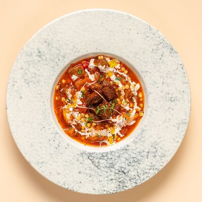 Томатный суп с говядиной в PastaMore по цене 460 ₽