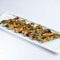 Суши-пицца с овощами в Бамбуши