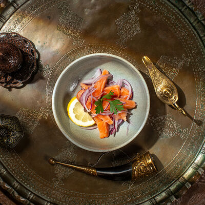 Закуска из м/с лосося в Гранат по цене 1000 ₽