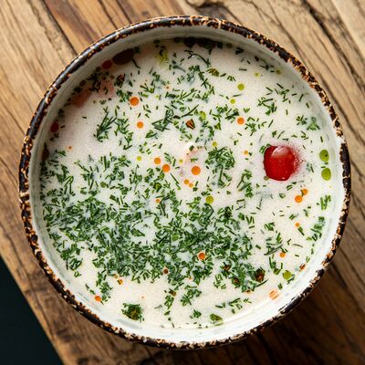 Финская уха с лососем и рисом в Wine and Whiskey by Simple по цене 750 ₽