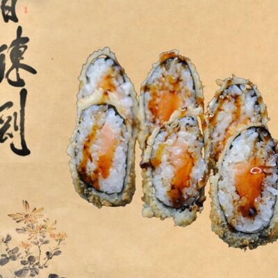 Жареный острый ролл с тунцом в Big Rolls по цене 300 ₽