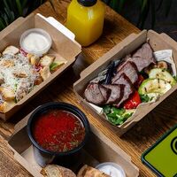 №1 Ланч из салата, супа и горячего в Уголёк