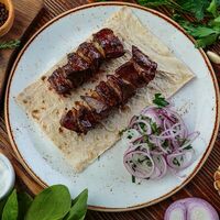 Шашлык из бараньей печени в Строгинская гавань