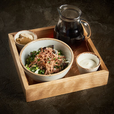 Окрошка с копченой индейкой на квасе в Корчма по цене 490