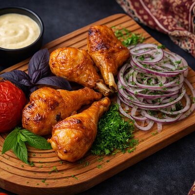 Шашлык из куриной голени в 17 шампуров по цене 645 ₽