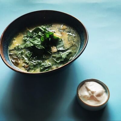 Суп щавелевый в Баклажан в ТЦ 