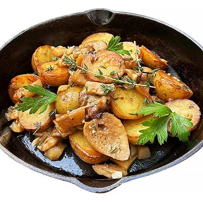 Мини-картофель с белыми грибами в Золотая вобла по цене 600 ₽