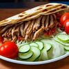 Шаурма на тарелке в Пекарня Doner Istanbul--Самарканд по цене 320