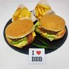 Комбо мини-бургеров Love Classic и 2 фри в Black Bear MoBIL Burger & Shaw по цене 1060