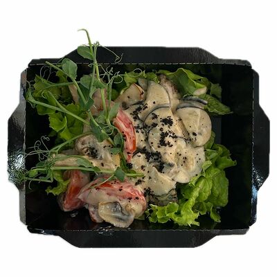 Теплый салат из телятины с соусом из горгонзолы в Рыжий Шеф по цене 470 ₽