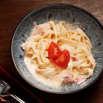 Сливочная паста с беконом в Ребра по цене 400 ₽