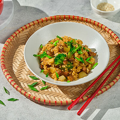 Рис с говядиной и брокколи в Палки-Скалки по цене 449 ₽