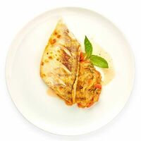 Судак с печеными овощами в Олимпик