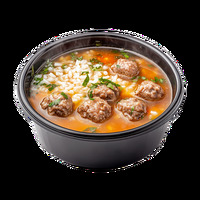 Суп с фрикадельками в Fat house