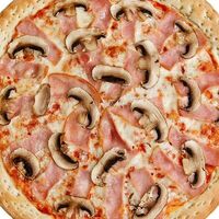 С ветчиной и грибами в Monkey pizza