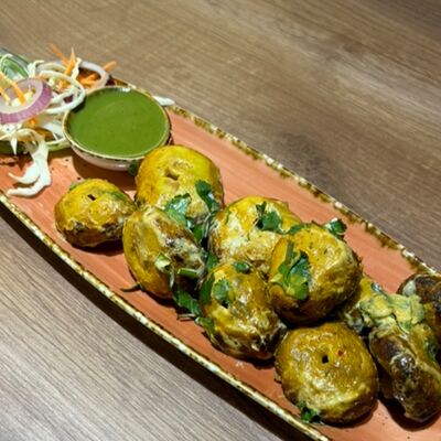 Tandoori mushroom tikka /тандури машрум тикка в Бхарат по цене 619 ₽