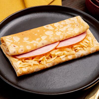 Блин с ветчиной и сыром в Папины блины по цене 450 ₽