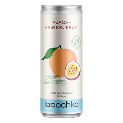 Натуральный лимонад Персик и маракуйя. Без сахара. Detox в Starwok по цене 200