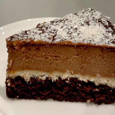 Чизкейк Шоколад-кокос веганский (вегетарианский) в Смузи-маркет Зелёнка по цене 400 ₽