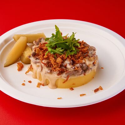 Бефстроганов с картофельным пюре в ГУГОЛ_BOOM по цене 430 ₽