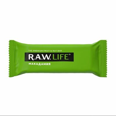 Батончик фруктово-ореховый R. a. w. Life Макадамия в Азбука Вкуса Экспресс Меню по цене 151 ₽