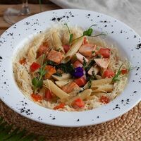 С лососем в Cinema Pizza&PastaСинема Пицца&Паста