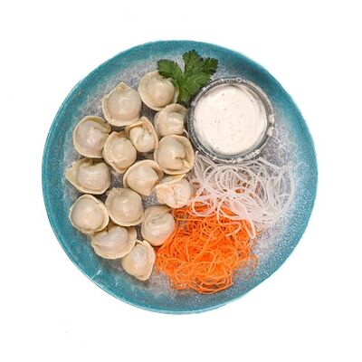 Пельмени мясные отварные в Поке-маN по цене 179 ₽