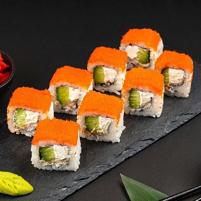 Калифорния с угрем Electro в Рыбин Гуд Sushi Premium по цене 44 ₽