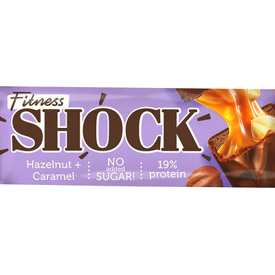 Батончик FitnesShock Фундук-карамель в Coffee like по цене 225 ₽