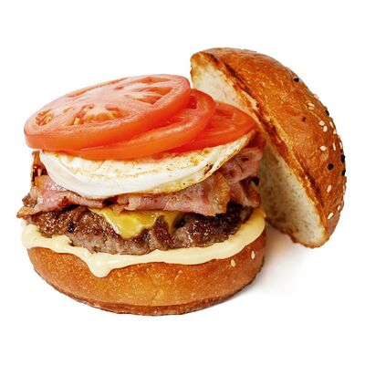 Карбонара бургер в Элементарно! по цене 460 ₽