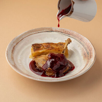 Шкмерули из утки в клюквенном соусе в Аджикинежаль по цене 1095 ₽