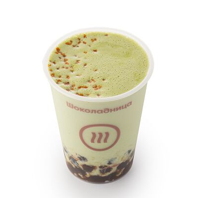 Матча-латте Солёная карамель с тапиокой в Шоколадница по цене 430 ₽