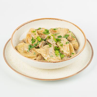 Вареники с картофелем и грибами в Kitchen по цене 830 ₽
