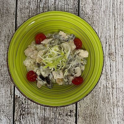 Горячий салат Копенгаген в Луна Рыба по цене 535 ₽