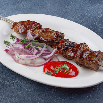 Шашлык из говядины в Узбекская кухня Халяль по цене 280 ₽