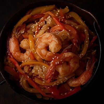 Тяхан с креветками в Love Rolls по цене 439 ₽