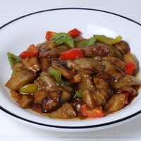 Жареные баклажаны с овощами в Дружба