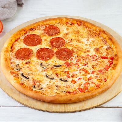 Пицца Четыре сезона в Пекарня Кулинария Пиццерия ОБОЖАЮТВСЕ! по цене 999 ₽