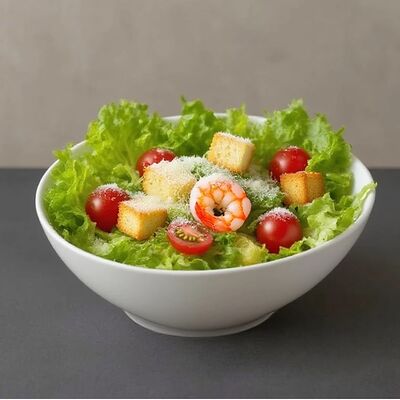 Цезарь с сочными креветкамив СВОЯ КУХНЯ по цене 788 ₽