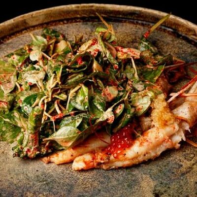 Лангустины с томатами и спайси соусом в Кабуки по цене 490