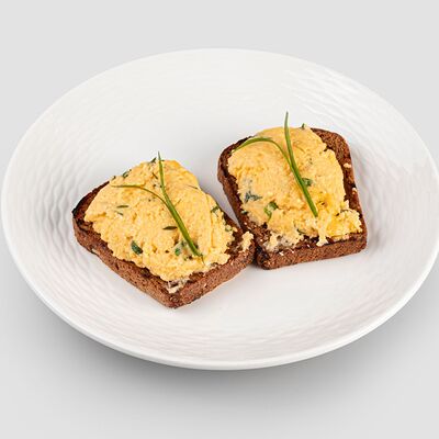 Скрембл на бородинском тосте в УЗБЕЧКА N1 по цене 1486 ₸