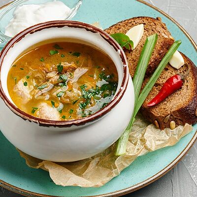 Щи домашние со свининой и говядиной в Корчма по цене 360