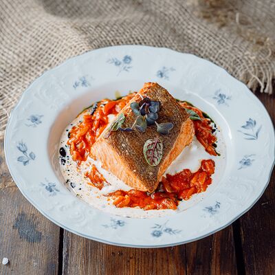 Лосось с пастой орзо в BarVilla по цене 8590 ₸