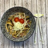 Карбонара по-азиатски в Sushi Favorite