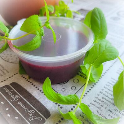 Смородина черная протертая с сахаромв БлинОК! по цене 82 ₽