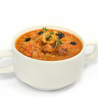 Суп из чечевицы с каштанами в Абрикосовъ